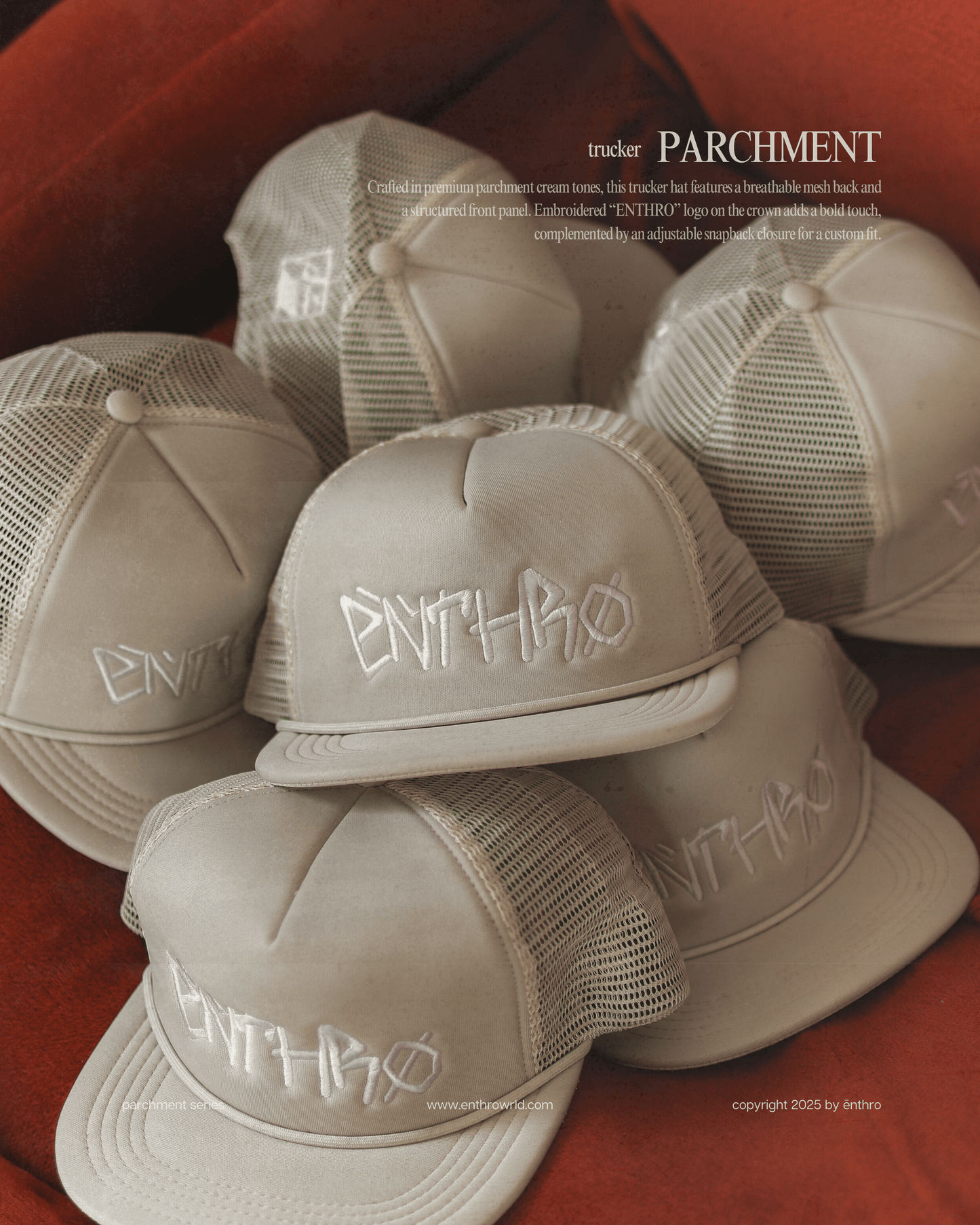PARCHMENT TRUCKER HAT
